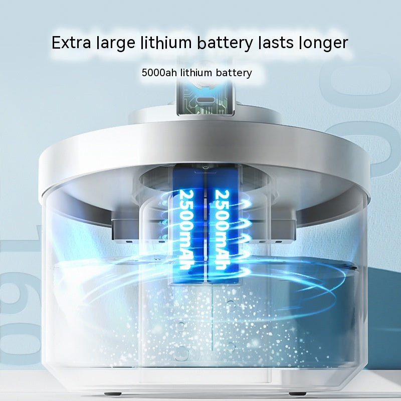 Rechargeable wireless pet water fountain with no cord needed