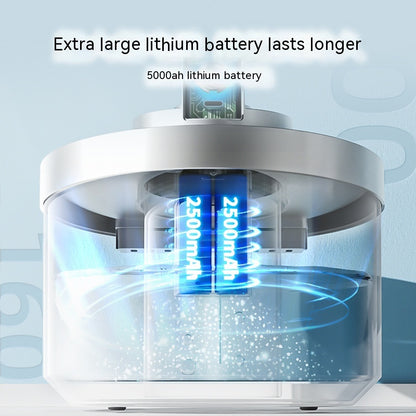 Rechargeable wireless pet water fountain with no cord needed
